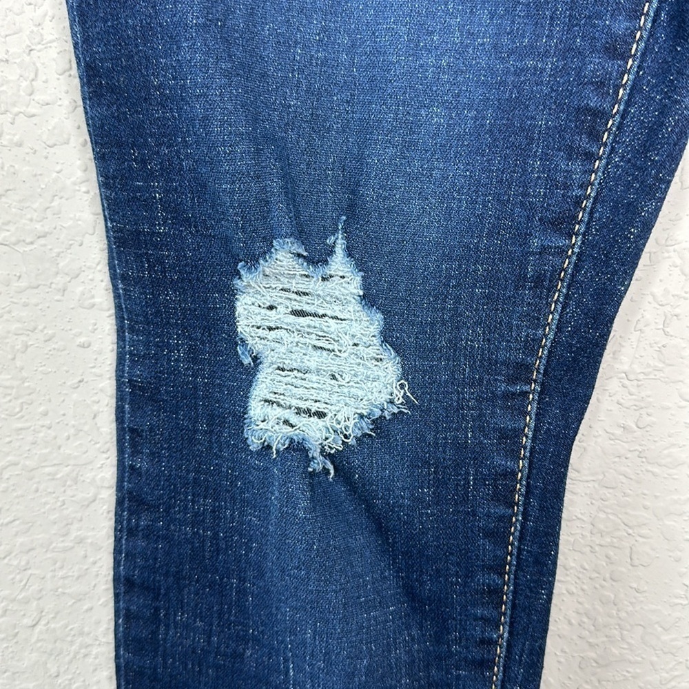 Levi's 311 Shaping Skinny Mid Rise Jeans Women's Size 29 Dark Wash Distressed - Picture 7 of 16